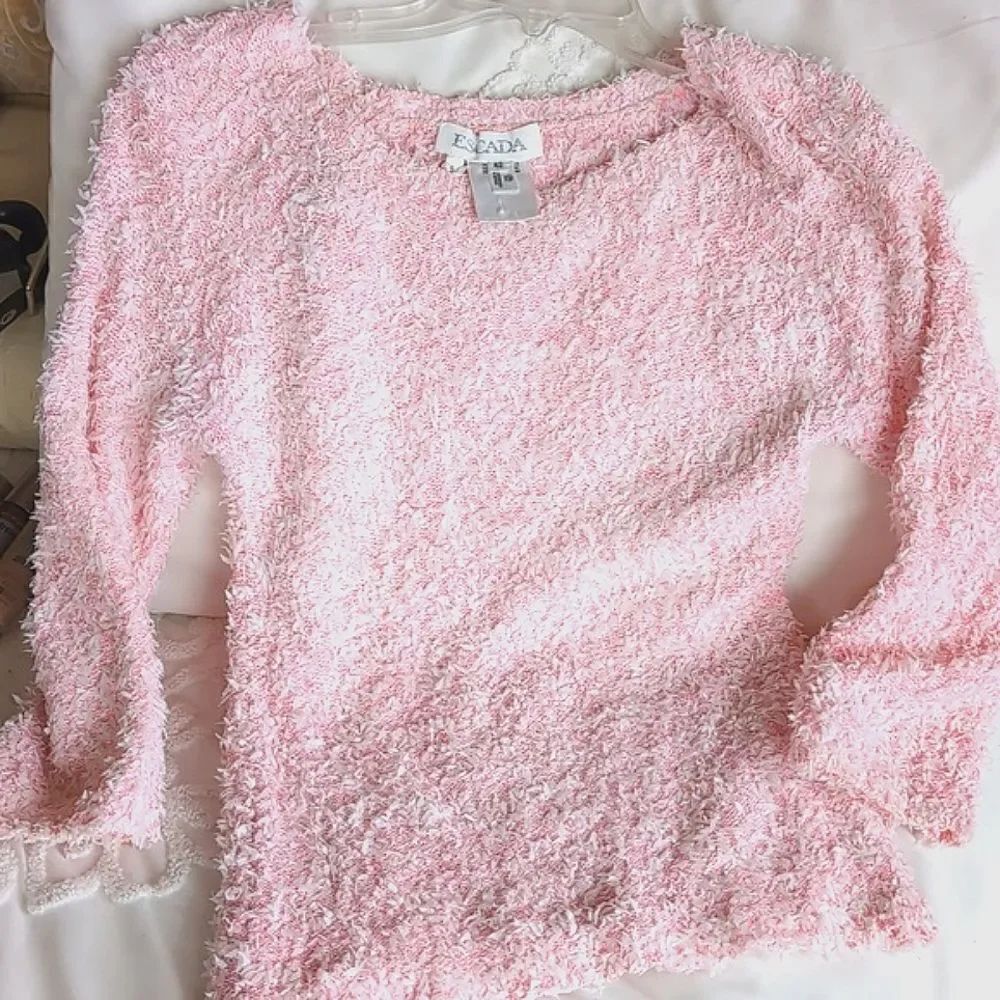 Escada 🩷 Woven Textured Lightweight Sweater